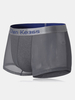 Casual Cool Ice Silk Breathable Mesh Sexy Boxer Briefs for Men