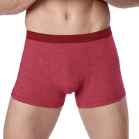 Casual Cotton Breathable Soft U Convex Boxer Briefs for Men