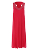 Casual Drilling Pleated Sleeveless V-neck Mini Dress For Women