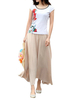 Casual Elastic Waist Long Skirt For Women