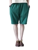 Casual Elastic Waist Pocket Cotton Linen Shorts