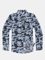Casual Fashion Camouflage Slim Cotton Long Sleeve Dress Shirts for Men