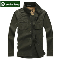 Casual Fashion Cotton Long Sleeve Plus Size Cargo Shirt