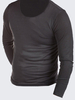 Casual Fashion Stylish Thin Tops Slim Fit Solid Color Long Sleeve T-shirts For Men