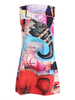 Casual Floral Print Sleeveless O-neck Mini Dress For Women