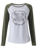 Casual Floral Printed Long Sleeve O Neck Women Cotton T-shirt
