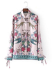 Casual Floral Printed Women Blouses