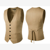Casual Formal Business Slim Fit Fashion Pure Color Suit Vest for Men