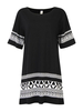 Casual Geometry Pattern Printed Mini Dress For Women