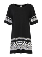 Casual Geometry Pattern Printed Mini Dress For Women