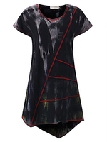 Casual Gradient O-Neck Women Asymmetrical Blouses