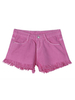 Casual High Waist Burr Solid Denim Women Shorts