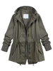 Casual Hooded Drawstring Pocket Long Sleeve Women Jacket