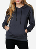 Casual Hooded Long Holes Sleeves Women Sweatshirts
