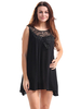 Casual Lace Stitching Hollow Out Sleeveless Tank Tops For Women