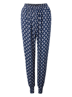 Casual Ladies Cotton Floral Geometric Pattern Printed Harem Pants