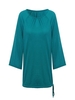 Casual Loose 3/4 Sleeve Solid Women Street Blouse