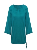 Casual Loose 3/4 Sleeve Solid Women Street Blouse
