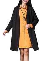 Casual Loose Cotton Women Long Sleeve Cardigan