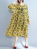 Casual Loose Floral Printed Long Sleeve Women Dresses