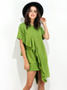 Casual Loose Flouncing O-neck Short Sleeve Mini Dress For Women