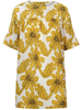 Casual Loose Flower Printed Short Sleeve Straight Women Dress