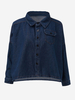 Casual Loose Pocket Batwing Women Denim Coat