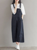Casual Loose Solid Strap Pocket Style Women Jumpsuits