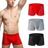 Casual Mesh Breathable Ice Silk Antibacterial U Convex Pouch Mid Waist Boxers for Men