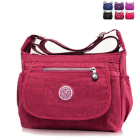 Casual Nylon Lightweight Shoulder Bags Waterproof Flap Crossbody Bags For Women