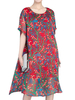Casual O-neck Half Sleeves Printed Dresses For Women