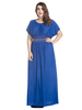 Casual O-neck Short Sleeves Bohemian Beach Dresses For Women