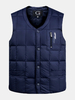 Casual Outdoor Fishing Duck Down Vest Casual Loose Waistcoat Coats For Men