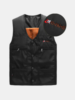 Casual Outdoor Multi-Pockets Inside Fleece Thicken Warm Waistcoat for Men