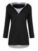 Casual Patchwork Hooded Long Sleeve Pullover Women Sweatshirt