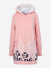 Casual Pocket Flower Print Long Sleeve Hood Sweatshirt