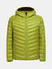 Casual Portable Pocketable Thin Lightweight Solid Color Hooded Down Jacket for Men