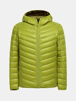 Casual Portable Pocketable Thin Lightweight Solid Color Hooded Down Jacket for Men