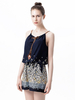 Casual Print Tie Camisole V-neck Jumpsuit For Women