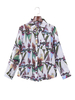 Casual Printed Turn-Down Collar Long Sleeve Women Shirts