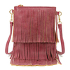Casual PU Leather Tassel Shoulder Bag