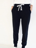 Casual Pure Color Elastic Waist Drawstring Sport Pants For Women