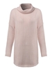 Casual Pure Color Long Sleeve Turtleneck Knit Sweater For Women