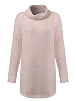 Casual Pure Color Long Sleeve Turtleneck Knit Sweater For Women