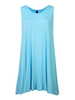 Casual Pure Color Sleeveless Mini Dress For Women