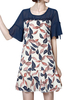 Casual Ruffle Hem Printed Chiffon Dresses For Women
