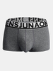 Casual Sexy Soft Breathable Cotton U Convex Widen Waistband Boxer Briefs for Men