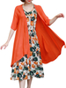 Casual Sleeveless Printed Dresses Two-piece Outfits For Women