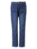 Casual Solid High Waist Tassels Wide Leg Denim Pants For Women