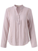 Casual Solid Hollow Out Patchwork Shirt For Women